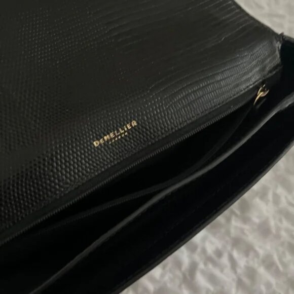 Demellier Vancouver crossbody bag (Authentic Croc/lizzard black) - Picture 5 of 9